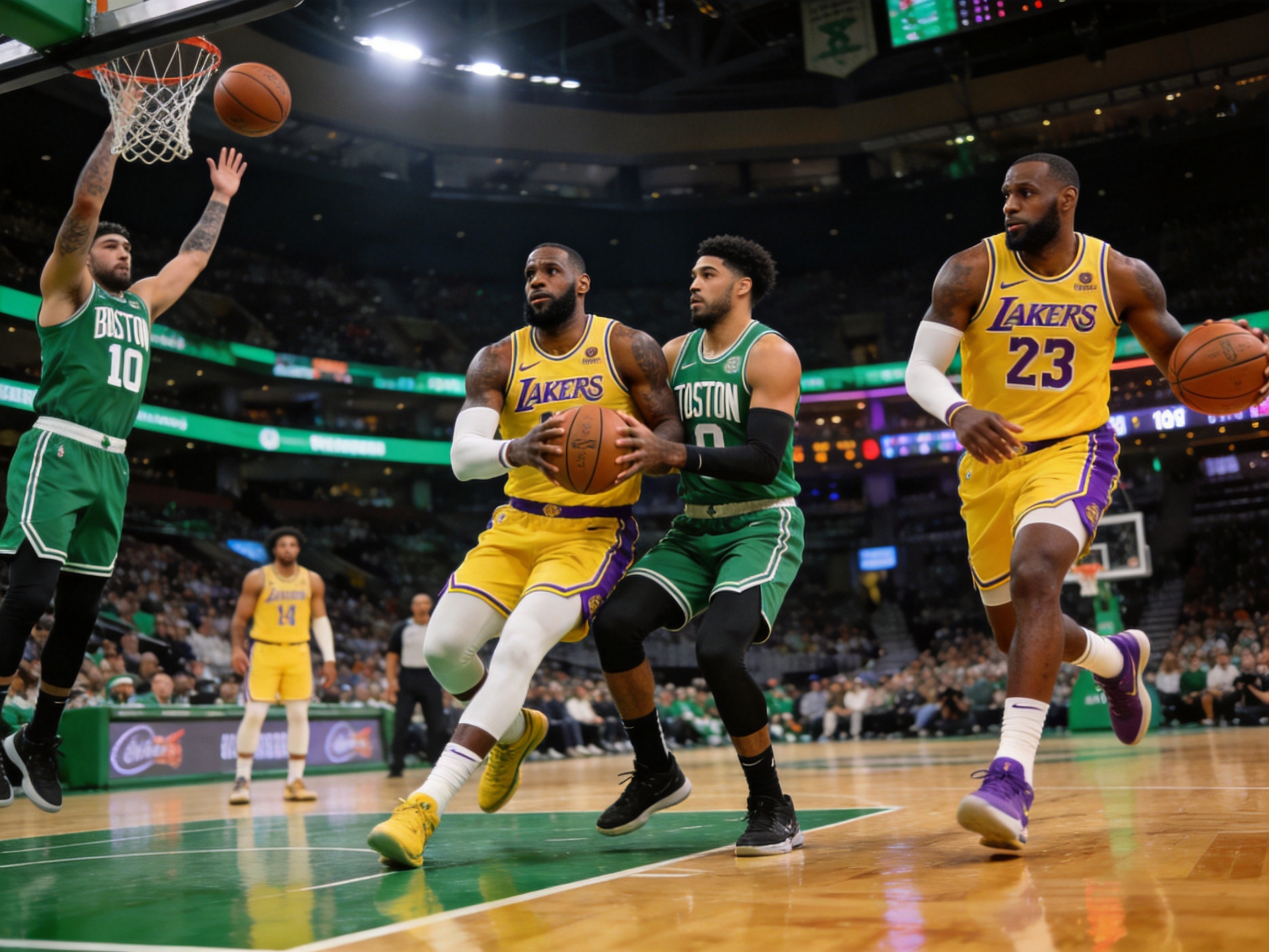 NBA常规赛湖人vs凯尔特人精彩集锦封面